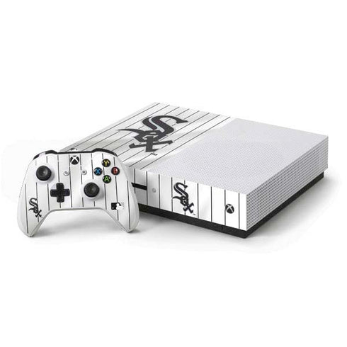 MLB Chicago White Sox Home Jersey Xbox One S Console and Controller Bundle Skin