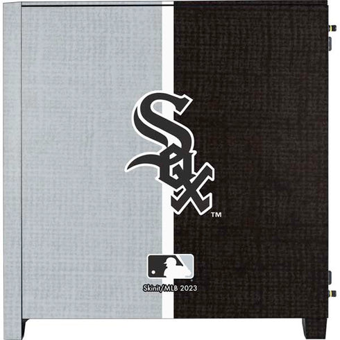 MLB Chicago White Sox Split Corsair 4000D Tempered Glass Mid-Tower ATX Case Skin