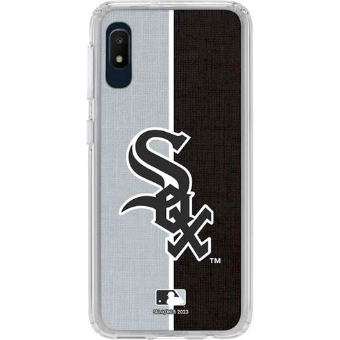 MLB Chicago White Sox Split Galaxy A10e Clear Case
