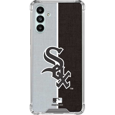 MLB Chicago White Sox Split Galaxy A13 5G Clear Case