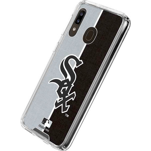 MLB Chicago White Sox Split Galaxy A30 Clear Case