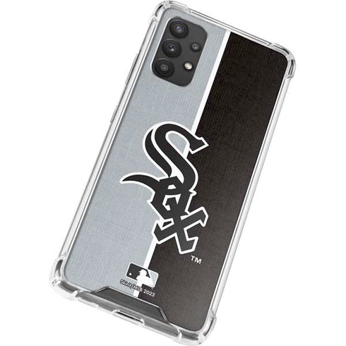 MLB Chicago White Sox Split Galaxy A32 5G Clear Case
