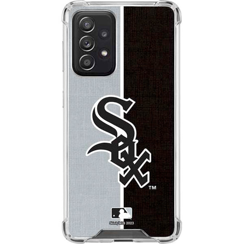 MLB Chicago White Sox Split Galaxy A52 5G Clear Case
