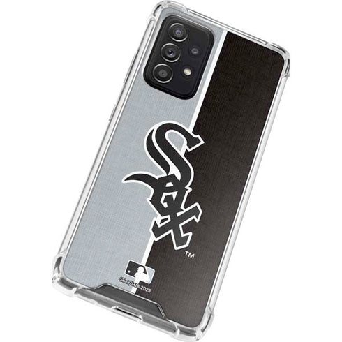MLB Chicago White Sox Split Galaxy A52 5G Clear Case