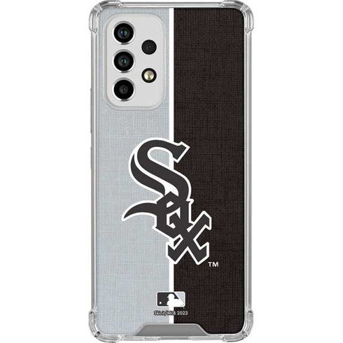MLB Chicago White Sox Split Galaxy A53 5G Clear Case