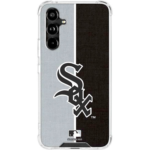 MLB Chicago White Sox Split Galaxy A54 5G Clear Case