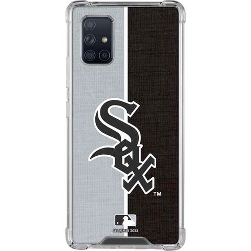 MLB Chicago White Sox Split Galaxy A71 5G Clear Case