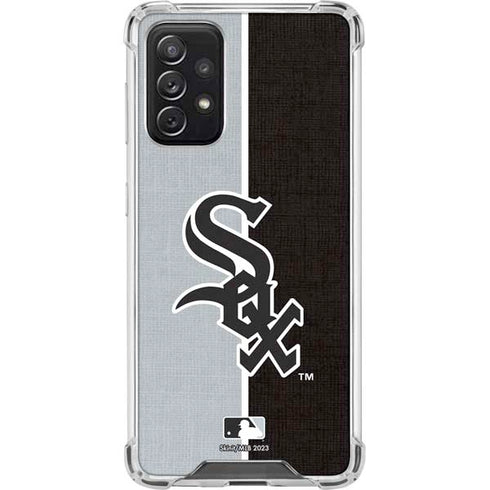 MLB Chicago White Sox Split Galaxy A72 5G Clear Case