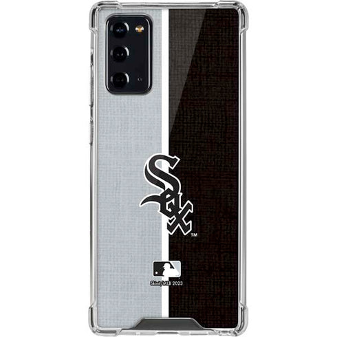 MLB Chicago White Sox Split Galaxy Note20 5G Clear Case