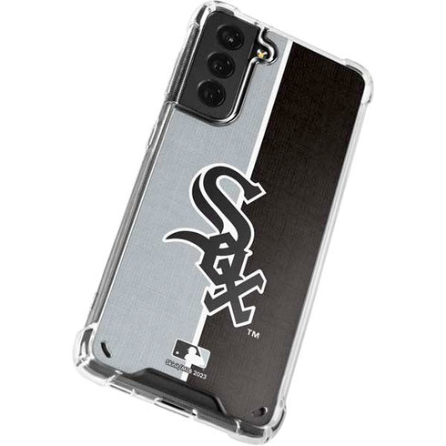 MLB Chicago White Sox Split Galaxy S21 5G Clear Case