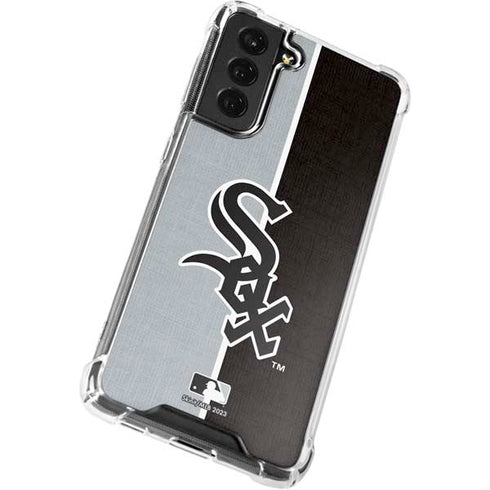 MLB Chicago White Sox Split Galaxy S21 FE Clear Case