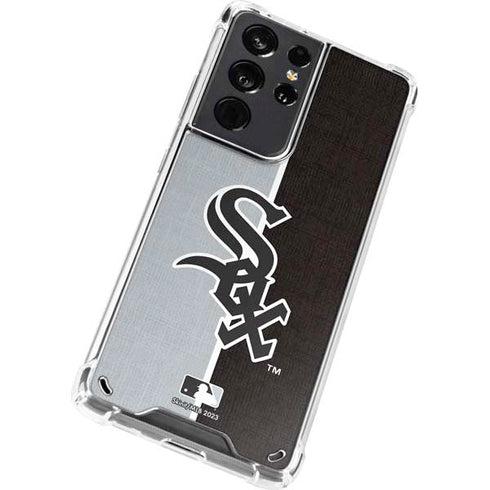 MLB Chicago White Sox Split Galaxy S21 Ultra 5G Clear Case