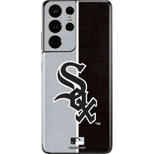 MLB Chicago White Sox Split Galaxy S21 Ultra 5G Skin