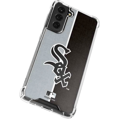 MLB Chicago White Sox Split Galaxy S22 Plus Clear Case