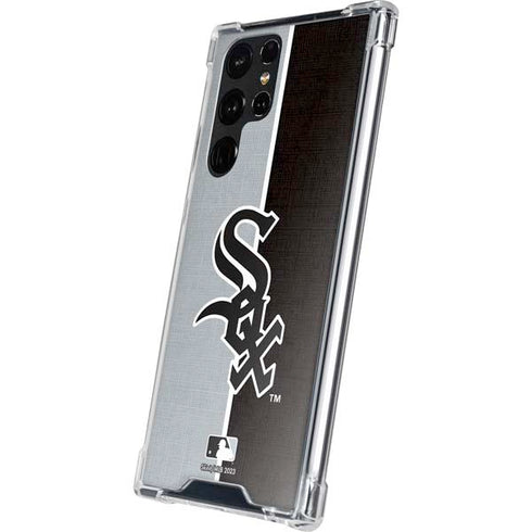 MLB Chicago White Sox Split Galaxy S22 Ultra Clear Case