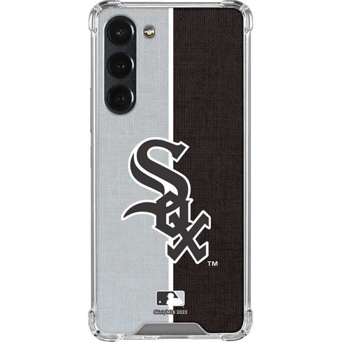 MLB Chicago White Sox Split Galaxy S23 Plus Clear Case