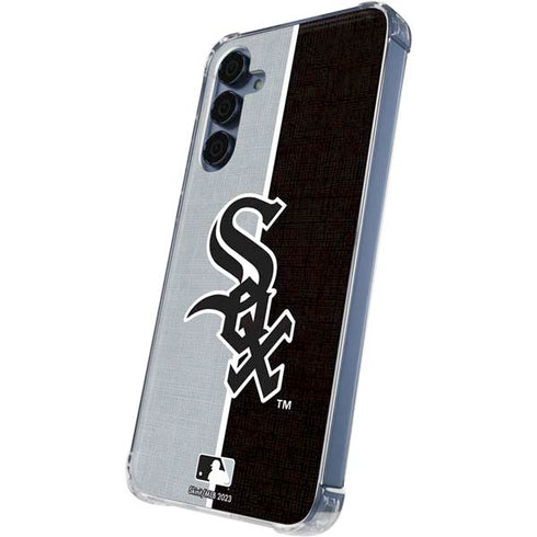 MLB Chicago White Sox Split Galaxy S24 Clear Case