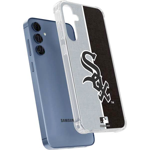 MLB Chicago White Sox Split Galaxy S24 Clear Case