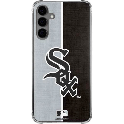 MLB Chicago White Sox Split Galaxy S24 Plus Clear Case