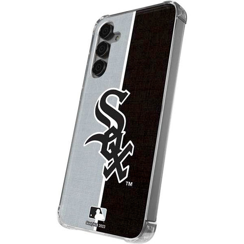 MLB Chicago White Sox Split Galaxy S24 Plus Clear Case
