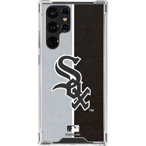MLB Chicago White Sox Split Galaxy S24 Ultra Clear Case