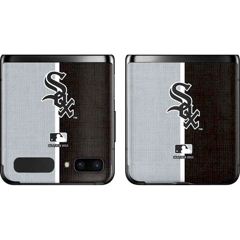 MLB Chicago White Sox Split Galaxy Z Flip Skin