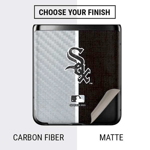 MLB Chicago White Sox Split Galaxy Z Flip Skin