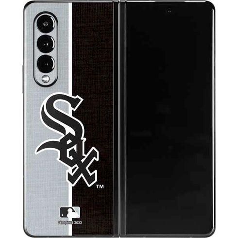 MLB Chicago White Sox Split Galaxy Z Fold3 5G Skin