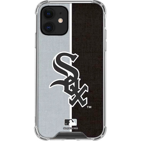 MLB Chicago White Sox Split iPhone 12 Clear Case