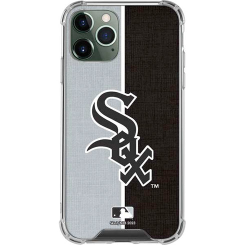 MLB Chicago White Sox Split iPhone 12 Pro Clear Case