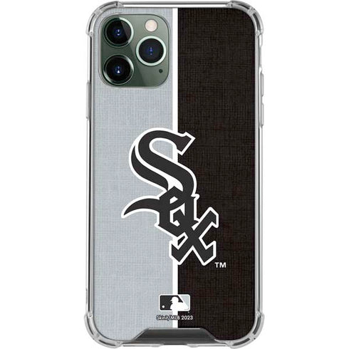 MLB Chicago White Sox Split iPhone 12 Pro Max Clear Case