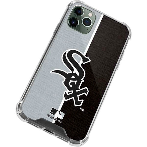 MLB Chicago White Sox Split iPhone 12 Pro Max Clear Case