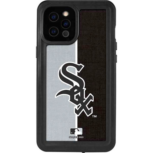 MLB Chicago White Sox Split iPhone 12 Pro Max Waterproof Case