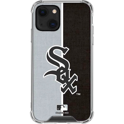 MLB Chicago White Sox Split iPhone 13 Mini Clear Case