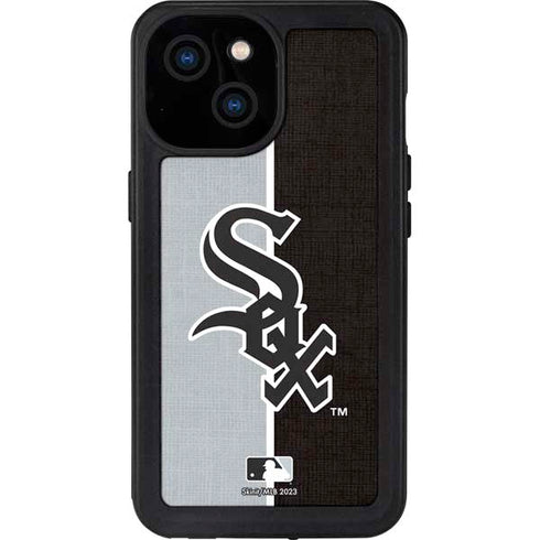 MLB Chicago White Sox Split iPhone 13 Mini Waterproof Case