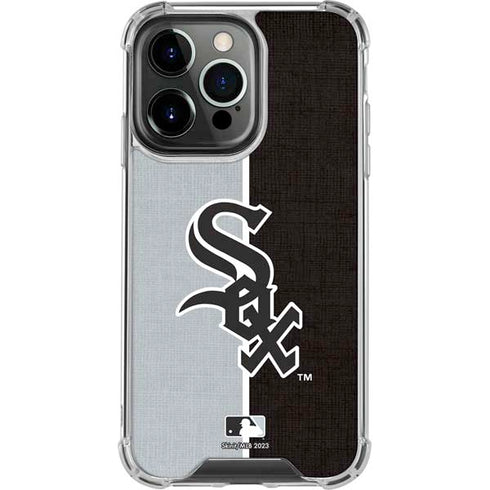 MLB Chicago White Sox Split iPhone 13 Pro Clear Case