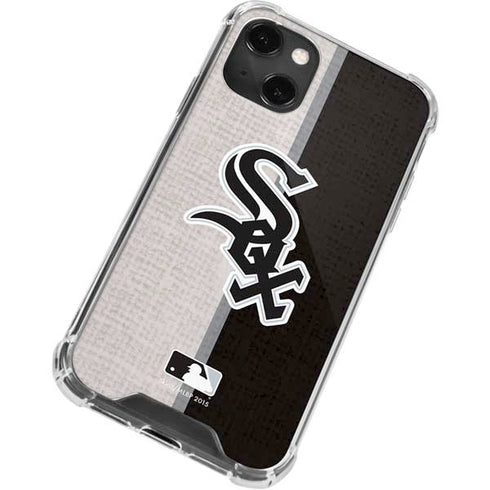 MLB Chicago White Sox Split iPhone 15 Plus Clear Case
