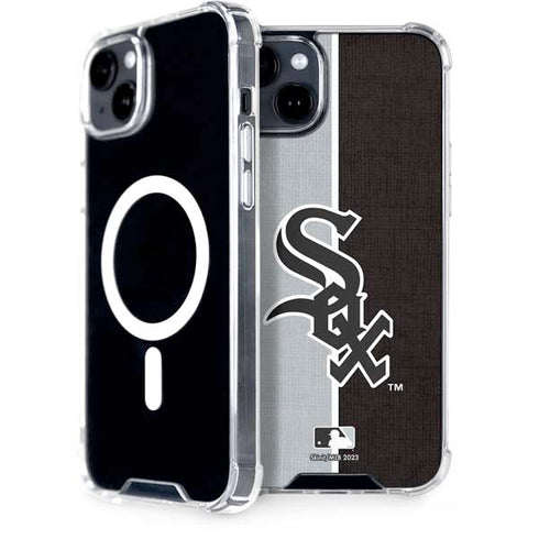 MLB Chicago White Sox Split iPhone 15 Plus MagSafe Case