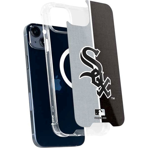 MLB Chicago White Sox Split iPhone 15 Plus MagSafe Case