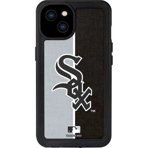 MLB Chicago White Sox Split iPhone 15 Plus Waterproof Case