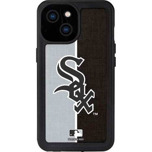 MLB Chicago White Sox Split iPhone 15 Waterproof Case