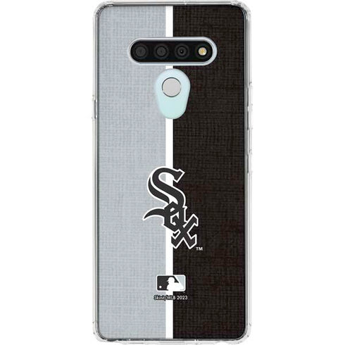 MLB Chicago White Sox Split LG Stylo 6 Clear Case