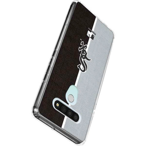 MLB Chicago White Sox Split LG Stylo 6 Clear Case