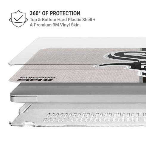 MLB Chicago White Sox Split MacBook Air 13in M1 (2021) Case plus Skin