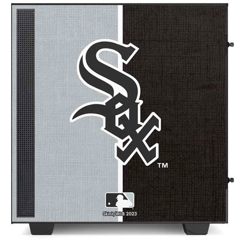 MLB Chicago White Sox Split NZXT H510 Compact ATX Mid-Tower Case Skin