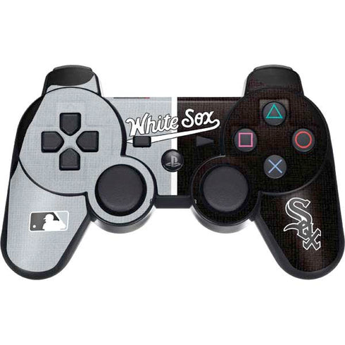 MLB Chicago White Sox Split PS3 Dual Shock wireless controller Skin