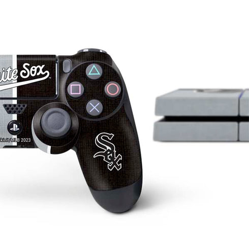 MLB Chicago White Sox Split PS4 Console and Controller Bundle Skin
