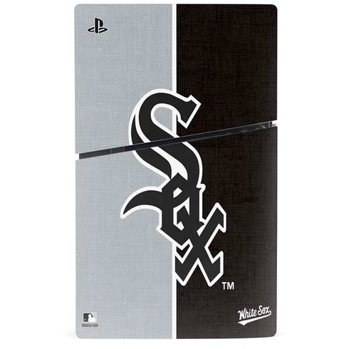 MLB Chicago White Sox Split PS5 Slim Disk Console Skin