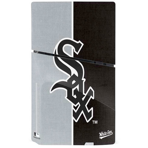 MLB Chicago White Sox Split PS5 Slim Disk Console Skin