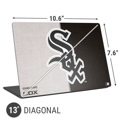 MLB Chicago White Sox Split Universal Laptop 13in (10.6 x 7.6in) Skin